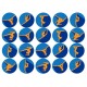 T6GYM Set 20 caketoppers de vafa gimnastica D5cm